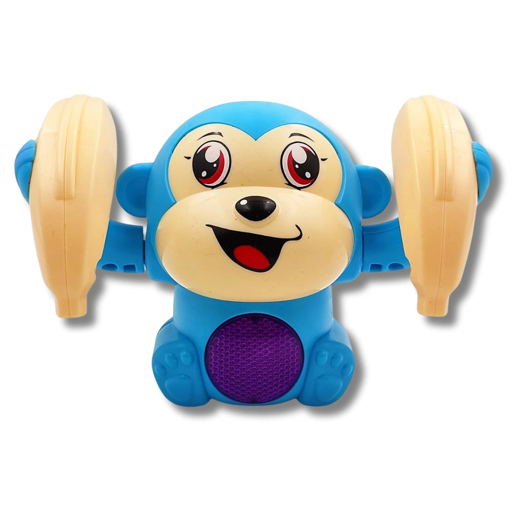 Tumbling Monkey Electric Musical Toy for Kids with Lights and Music, Battery-Operated