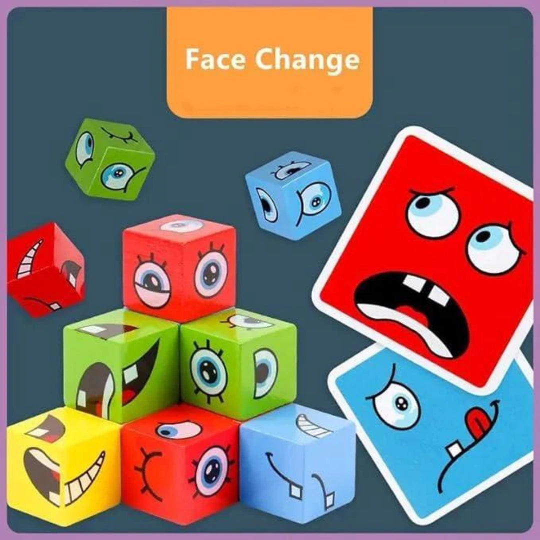 Emoji Cube Face Transformation Game for Kids