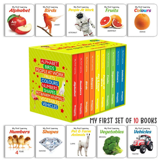 LKG Class Set of 10 Board Books in a Picture Book Box