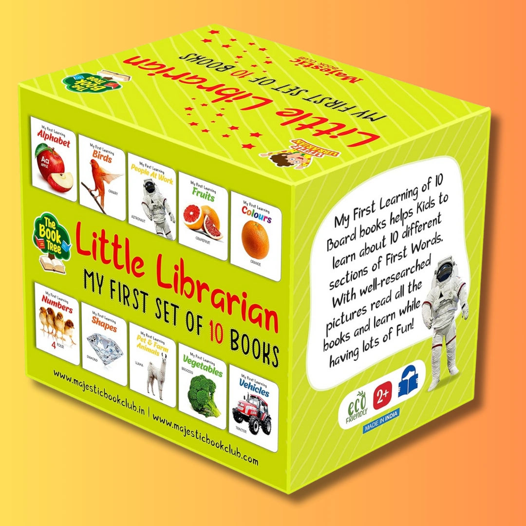 LKG Class Set of 10 Board Books in a Picture Book Box