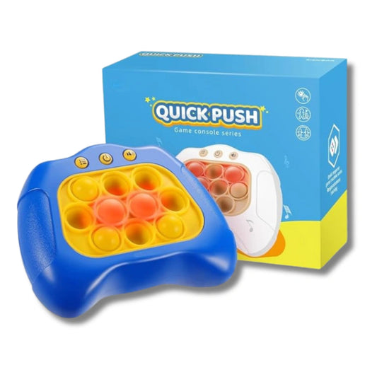 Speed Push Game Machine - Fidget Console, Music Whack-A-Mole Handheld Game, Stress-Relief Fidget Toy, Bubble Poppers for Autism Relief, Party Games, Fun for Family and Friends