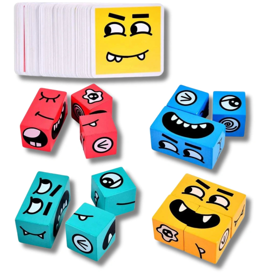 Emoji Cube Face Transformation Game for Kids