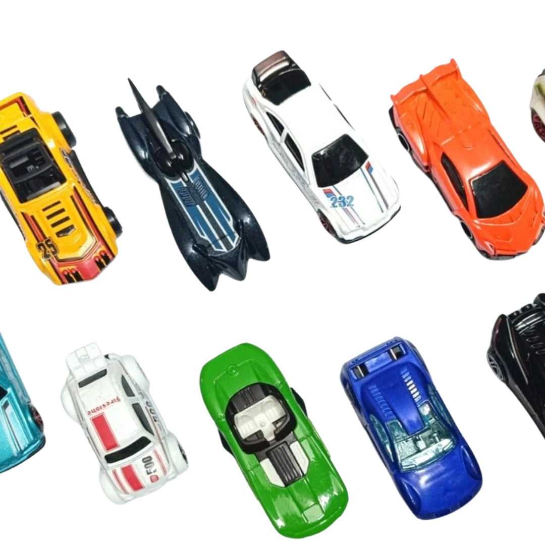 Set of 10 Hot Wheels Die-Cast Metal Cars